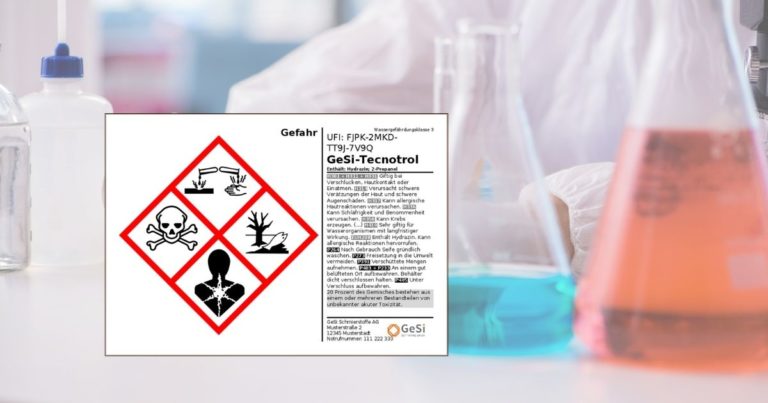 Gefahrstoffetiketten mit GeSi erstellen