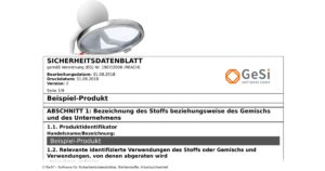 Plausibilitätsprüfung von Sicherheitsdatenblättern